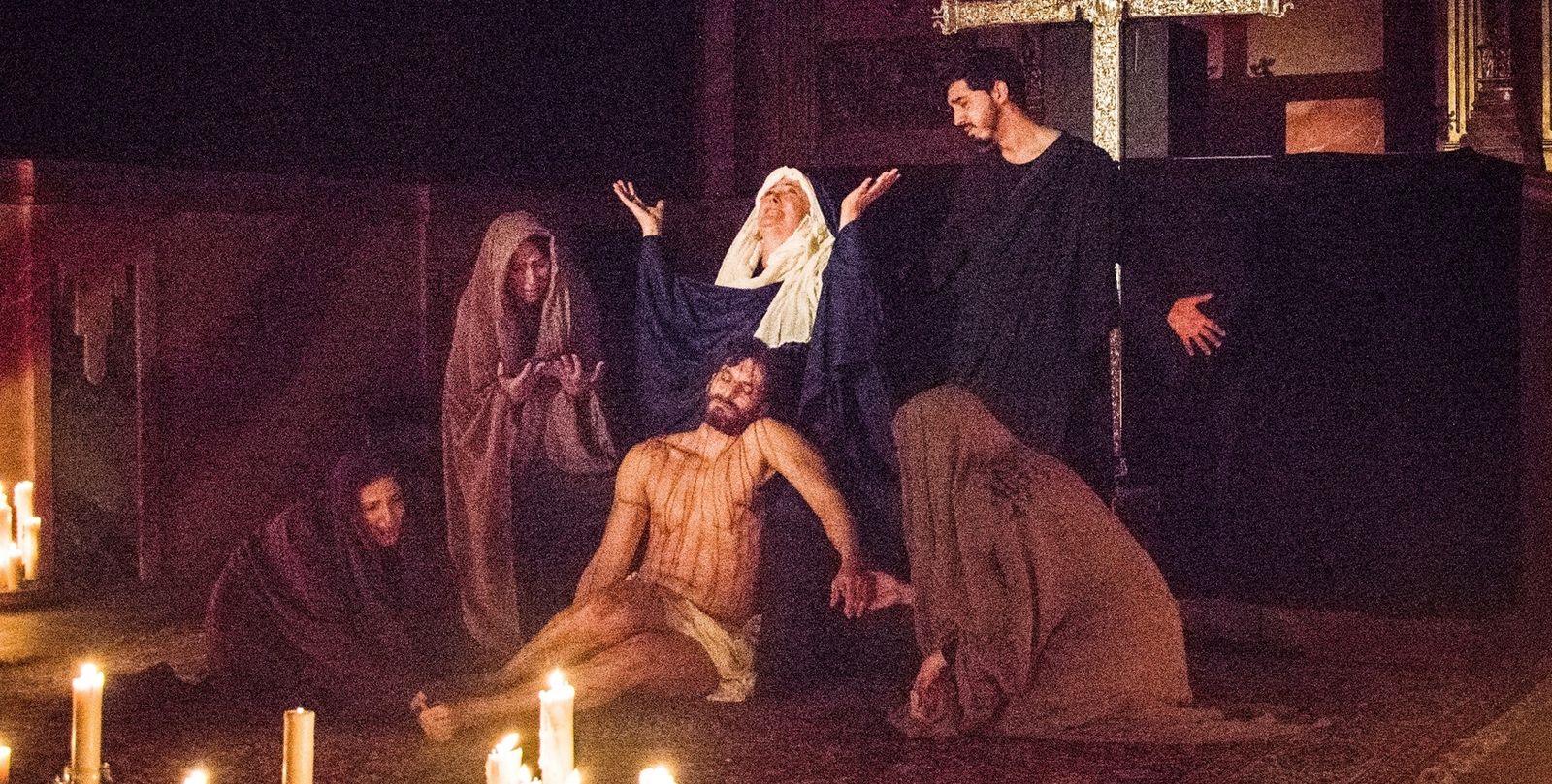 Imagen del vía crucis dramatizado del año pasado.