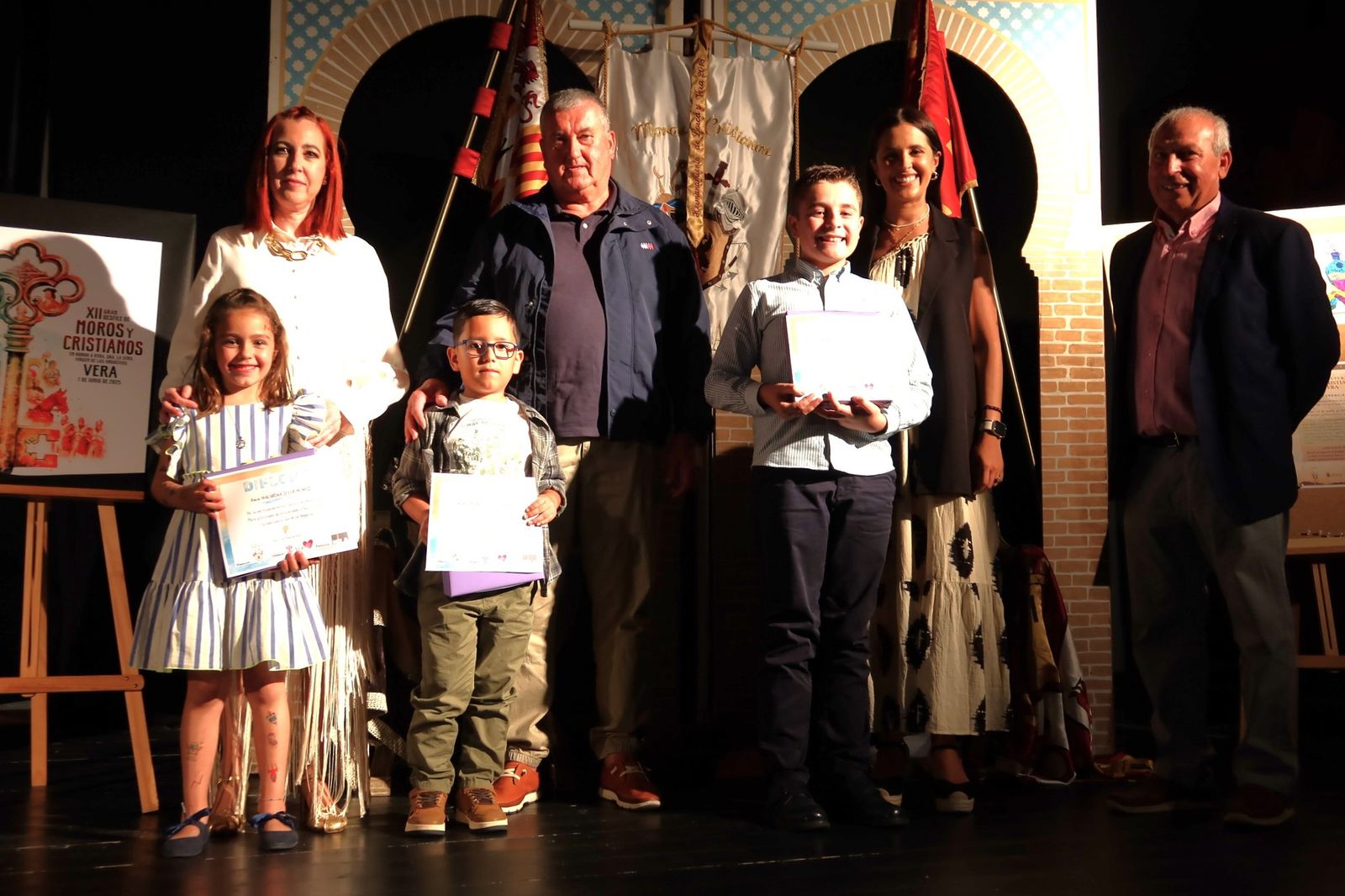 Ganadores del concurso de dibujo.