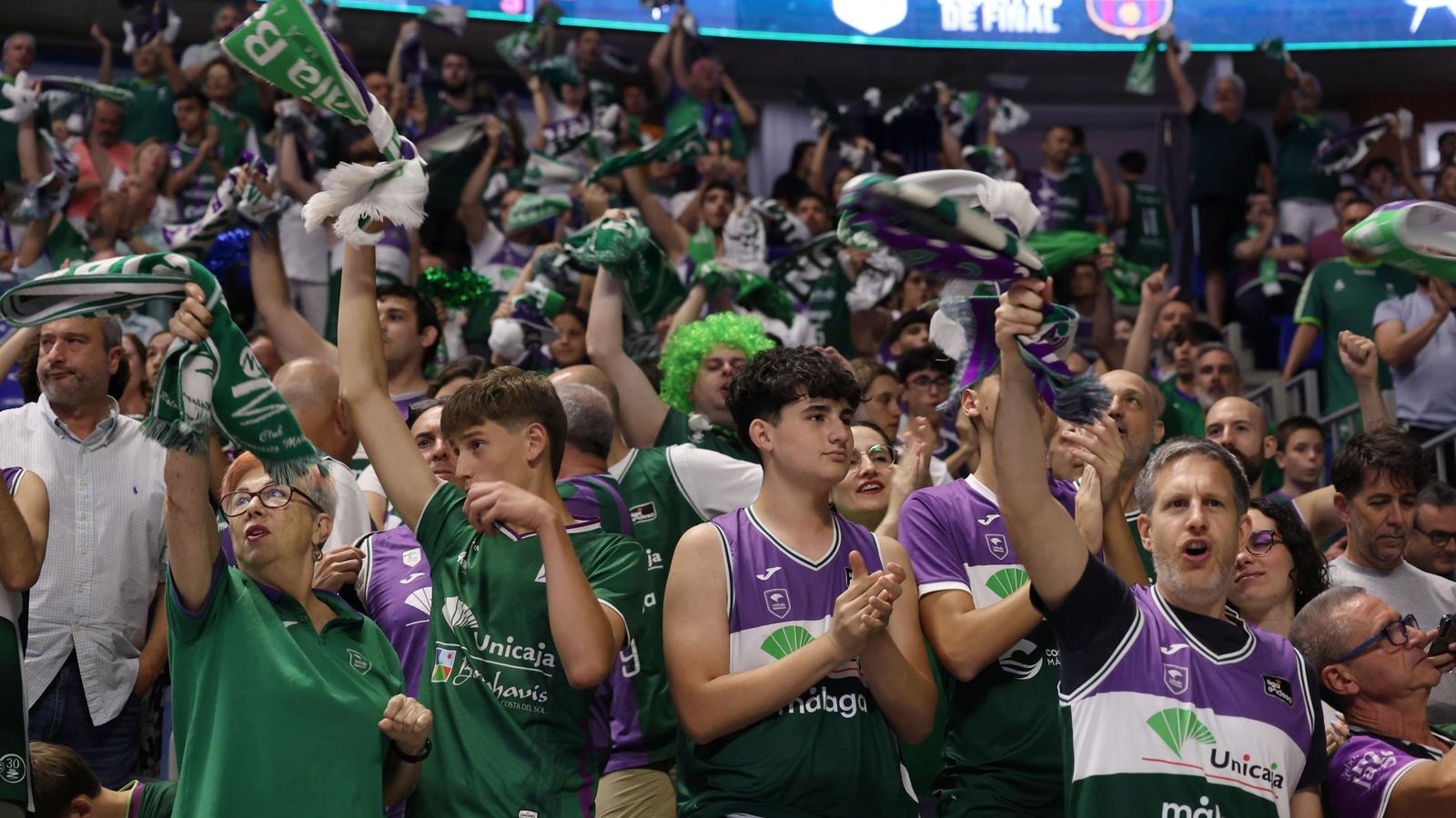 Las fotos del Unicaja-Barcelona, primer partido del play off de la Liga Endesa