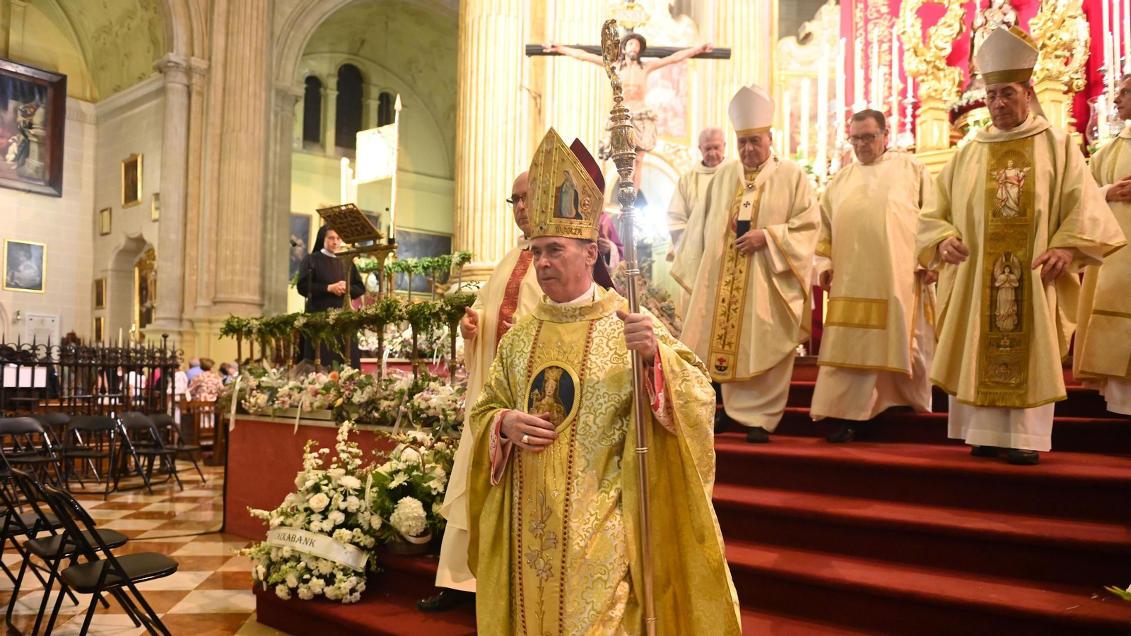 Jesús Catalá en su última misa como obispo de Málaga.