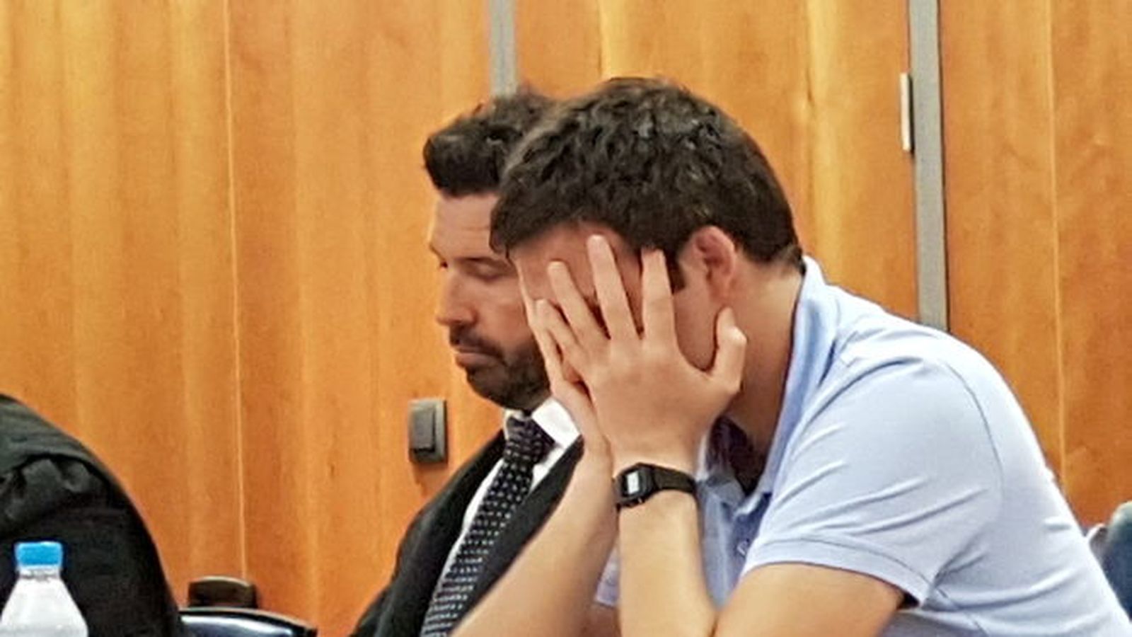 El acusado, durante el juicio.