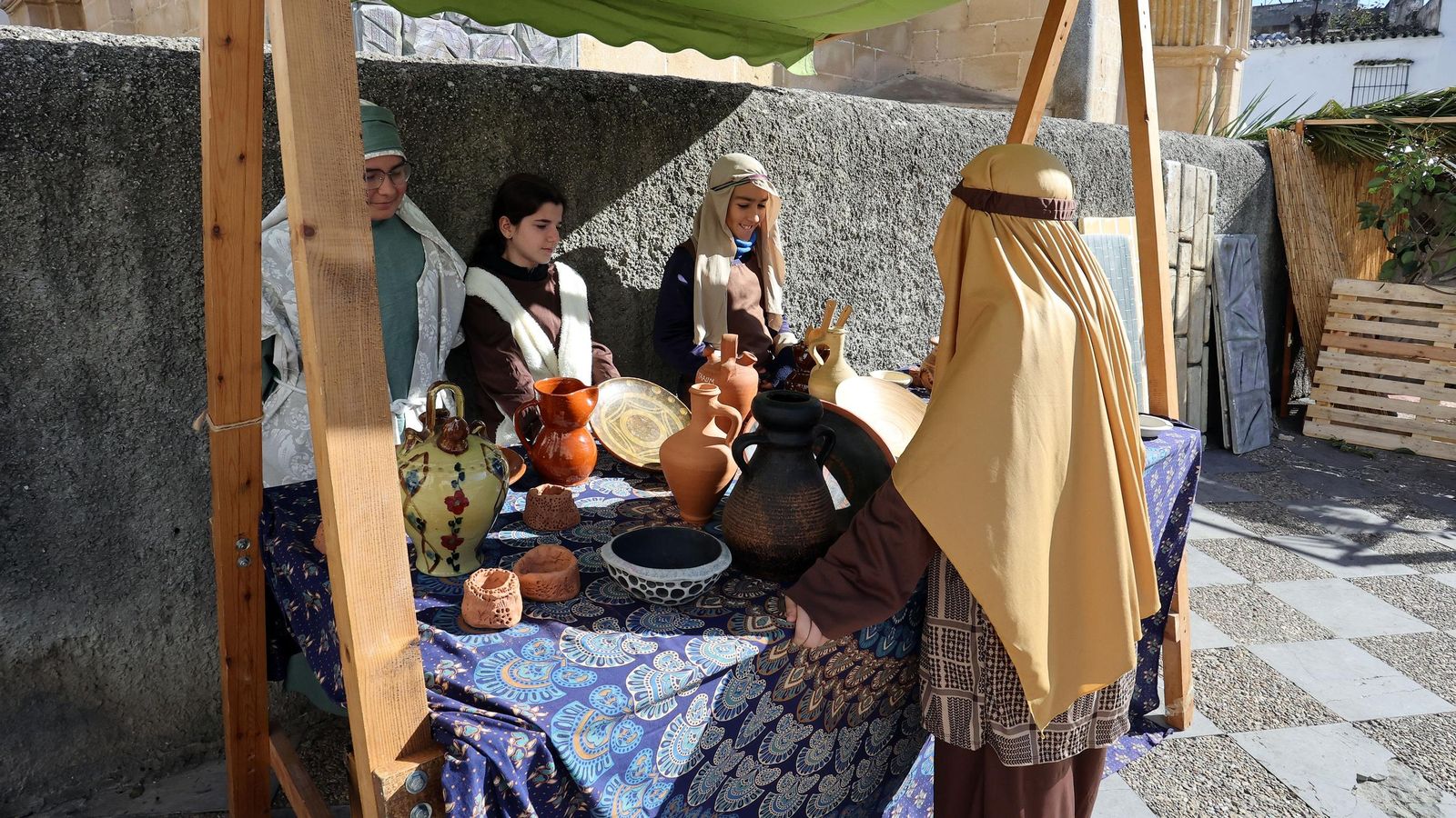 Imágenes del Belén Viviente de la plaza San Lucas en Jerez