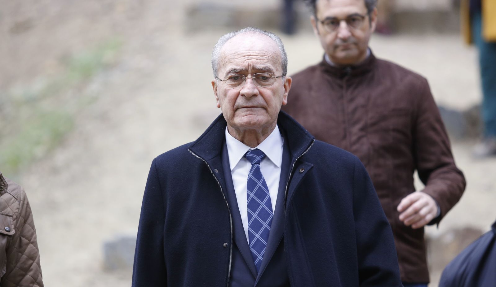 El alcalde de Málaga en el parque forestal Monte de Gibralfaro