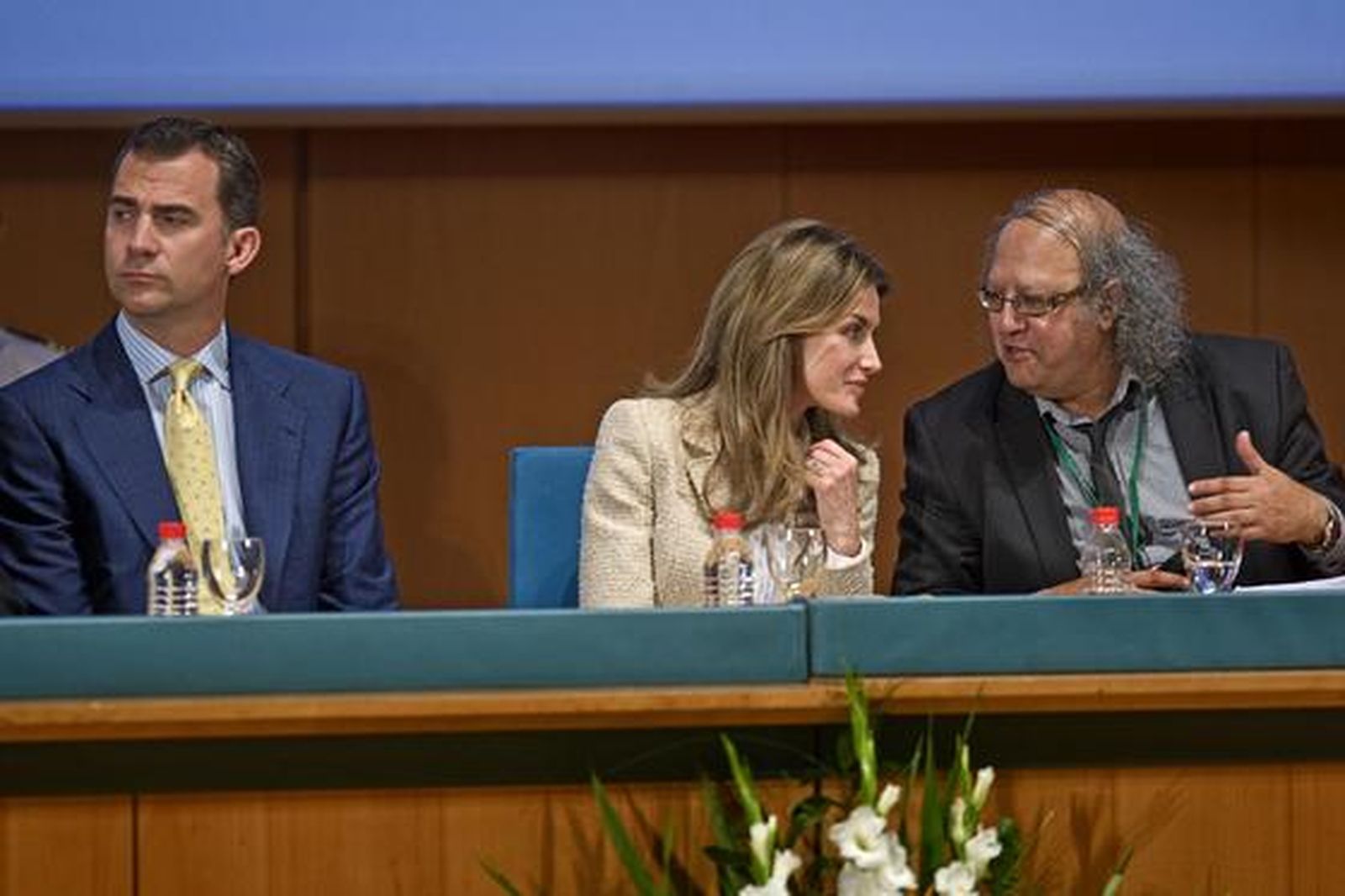 Los Príncipes de Asturias clausuran el Congreso Mundial de Periodismo en Cádiz. 

Foto: Julio Gonzalez