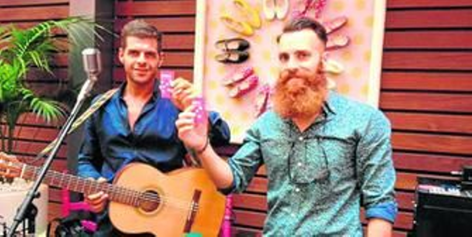 Moisés y Eugio, componentes del Grupo Flamenco Merced.