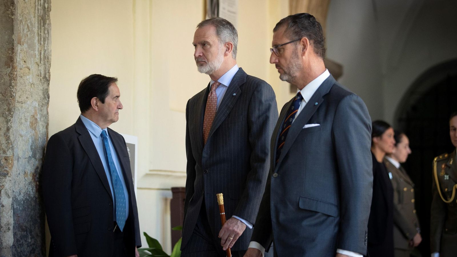 Las fotos de Felipe VI en el Real Monasterio de San Jerónimo de Granada en la reunión de las Reales Maestranzas de España