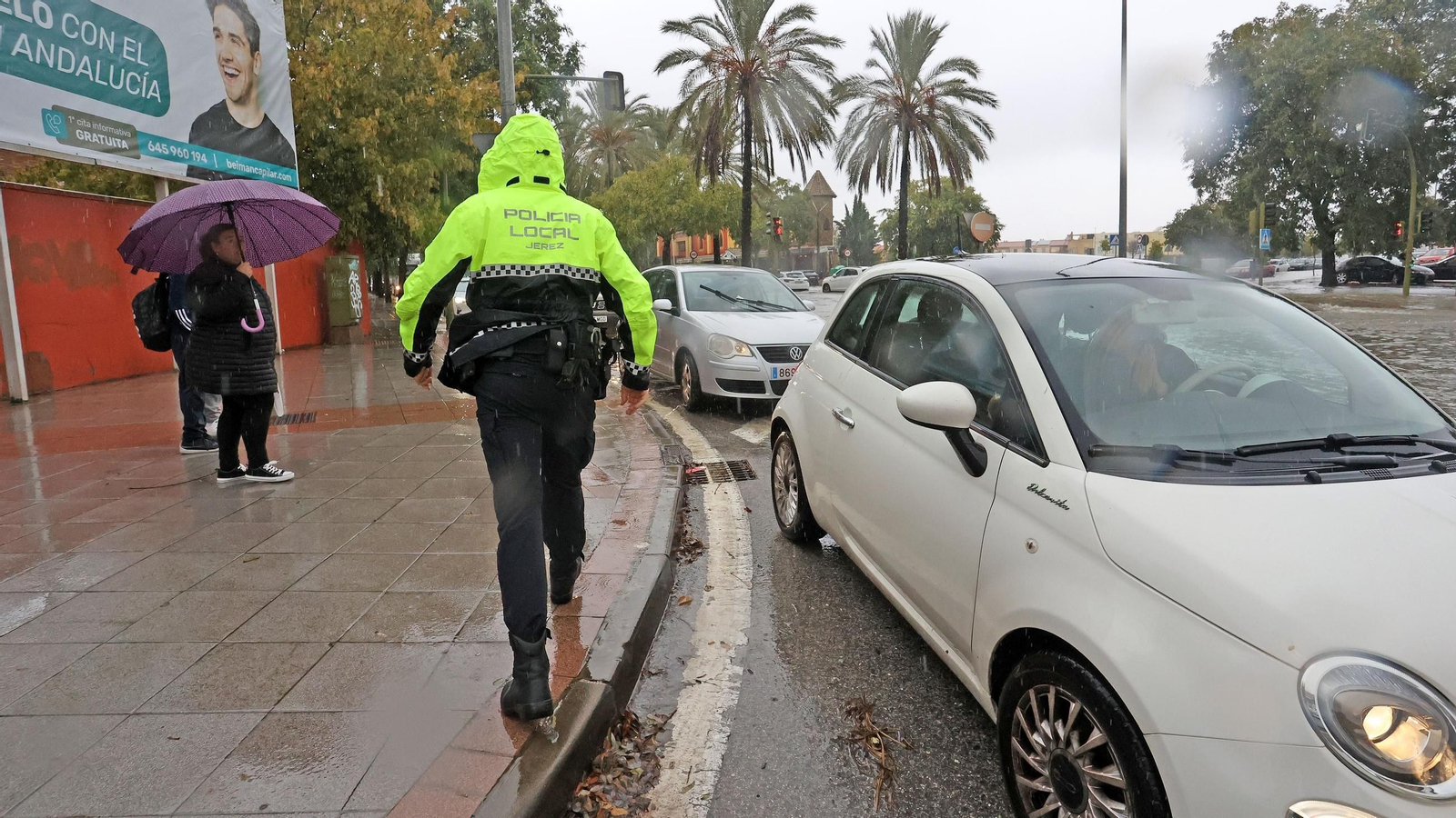 Lluvias caídas en Jerez durante la anterior DANA registrada en el mes de octubre Lluvias caídas en Jerez durante la anterior DANA registrada en el mes de octubre