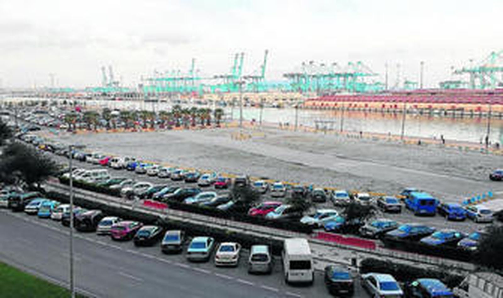 La parcela que abre en época navideña, con la entrada ya abierta como se ve en la imagen.