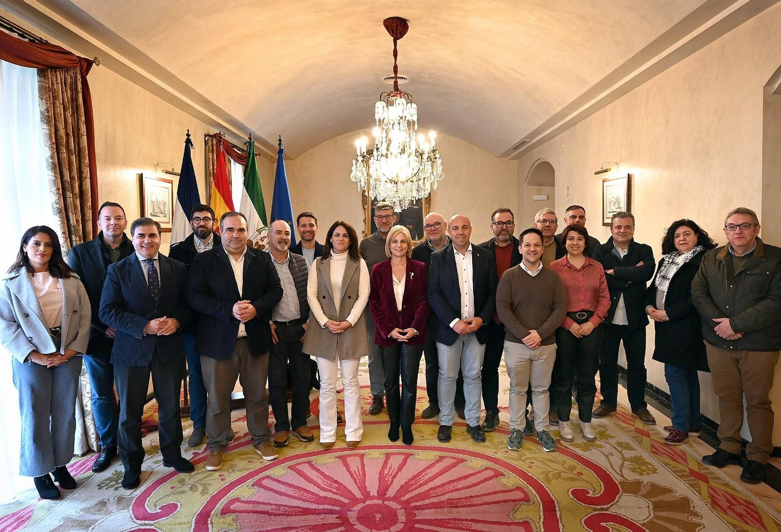 Miembros de la junta directiva de la Asociación de Emisoras Locales de Andalucía