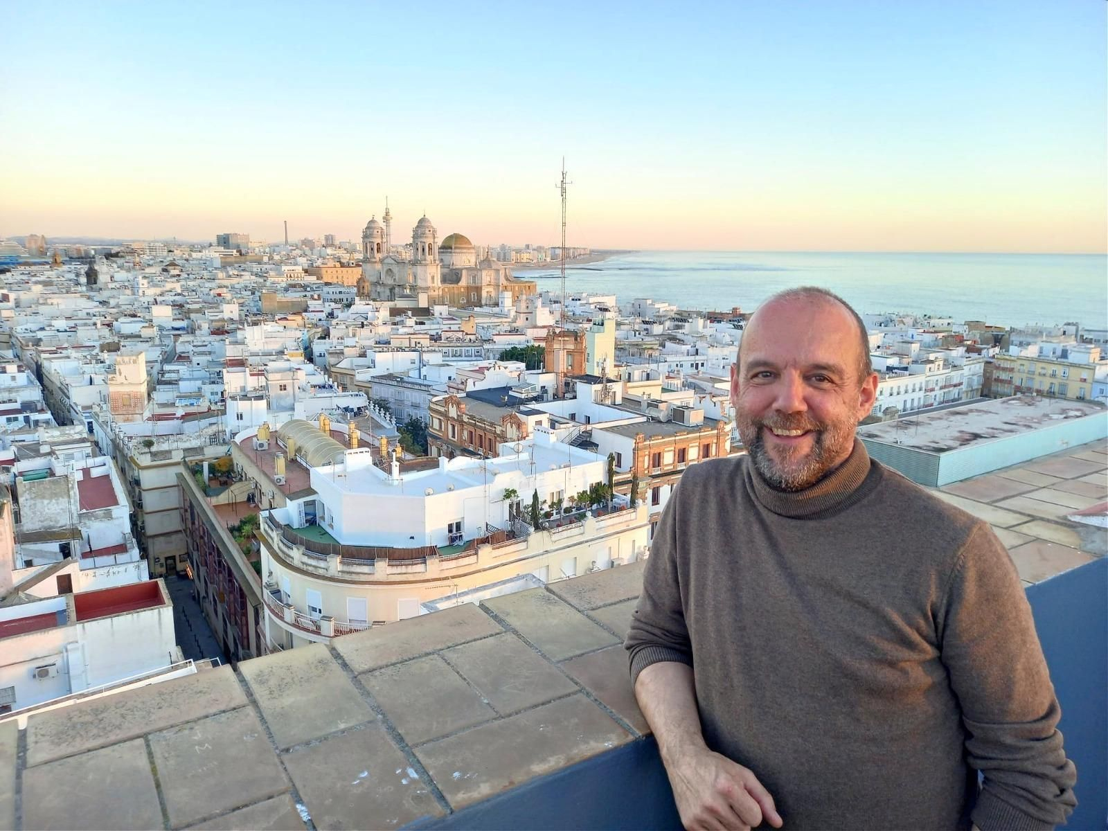 Iñaki Martínez de Albéniz, sociólogo, asesor del Basque Culinary Center y profesor del Masterñam de la UCA, en la Torre de Tavira de Cádiz, donde impartió una de sus clases.