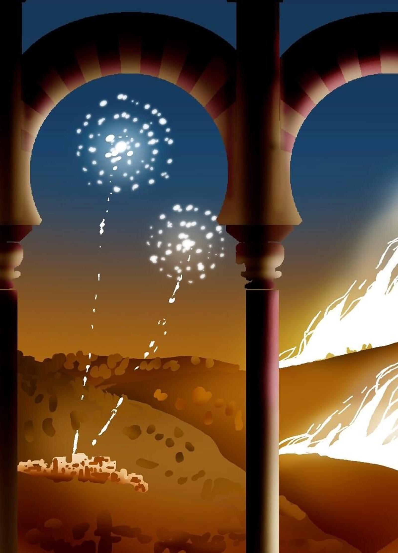 Fuegos artificiales de verano