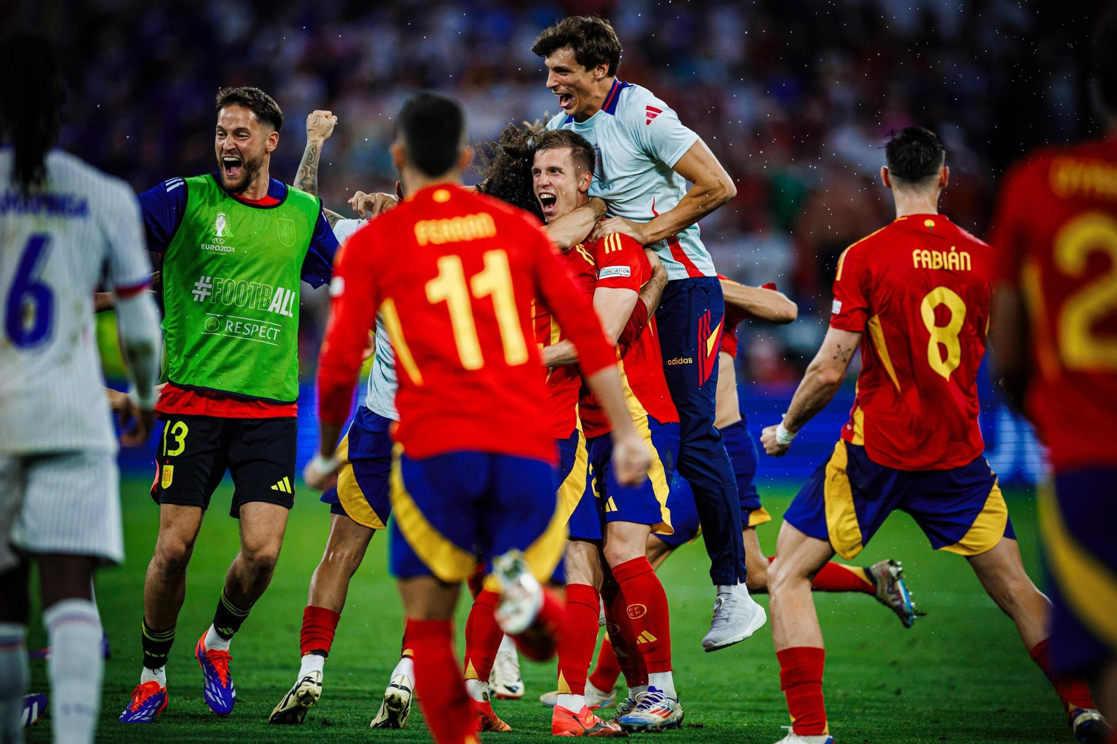 Las mejores imágenes del España - Francia