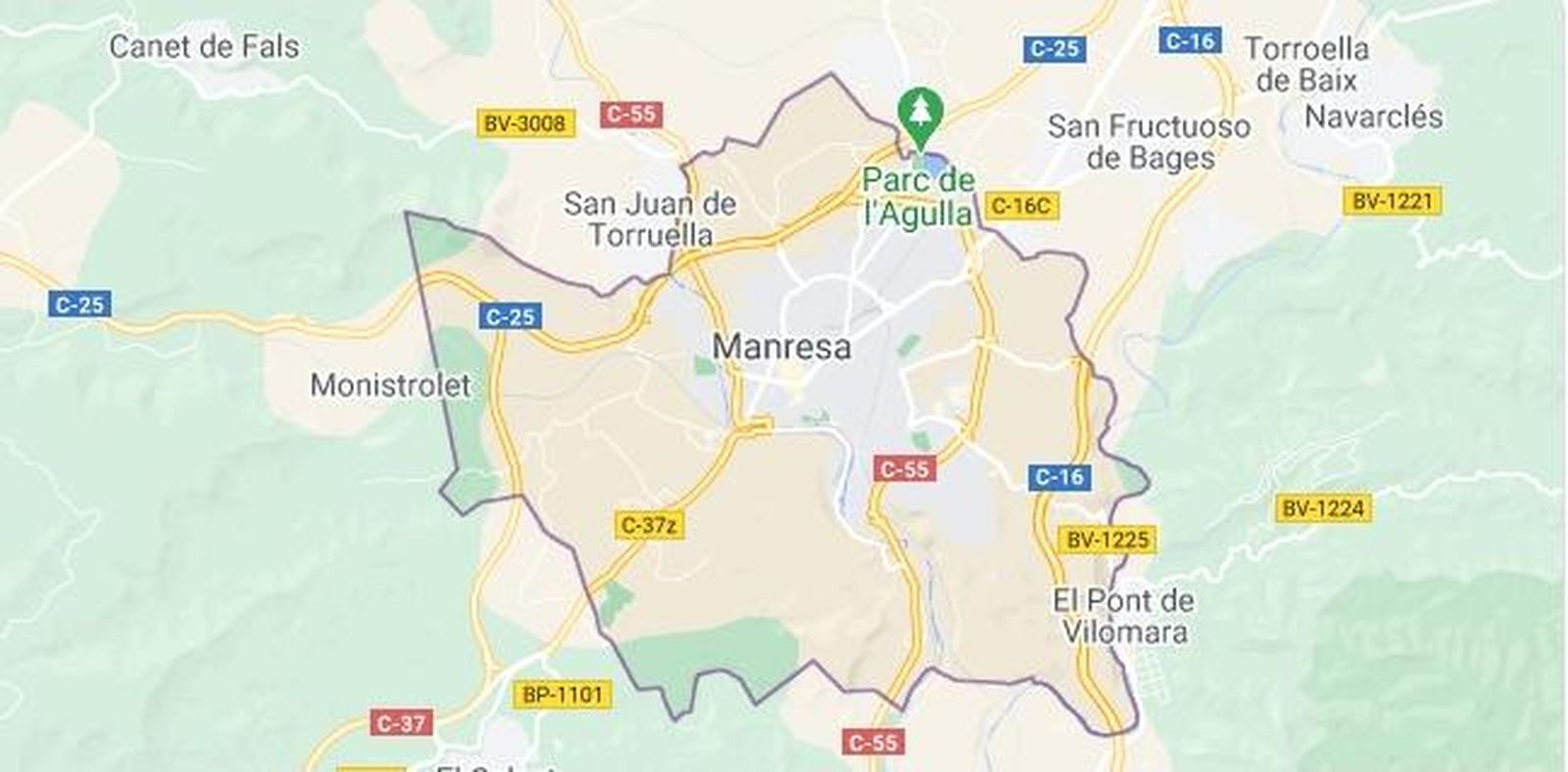 Mapa de Manresa