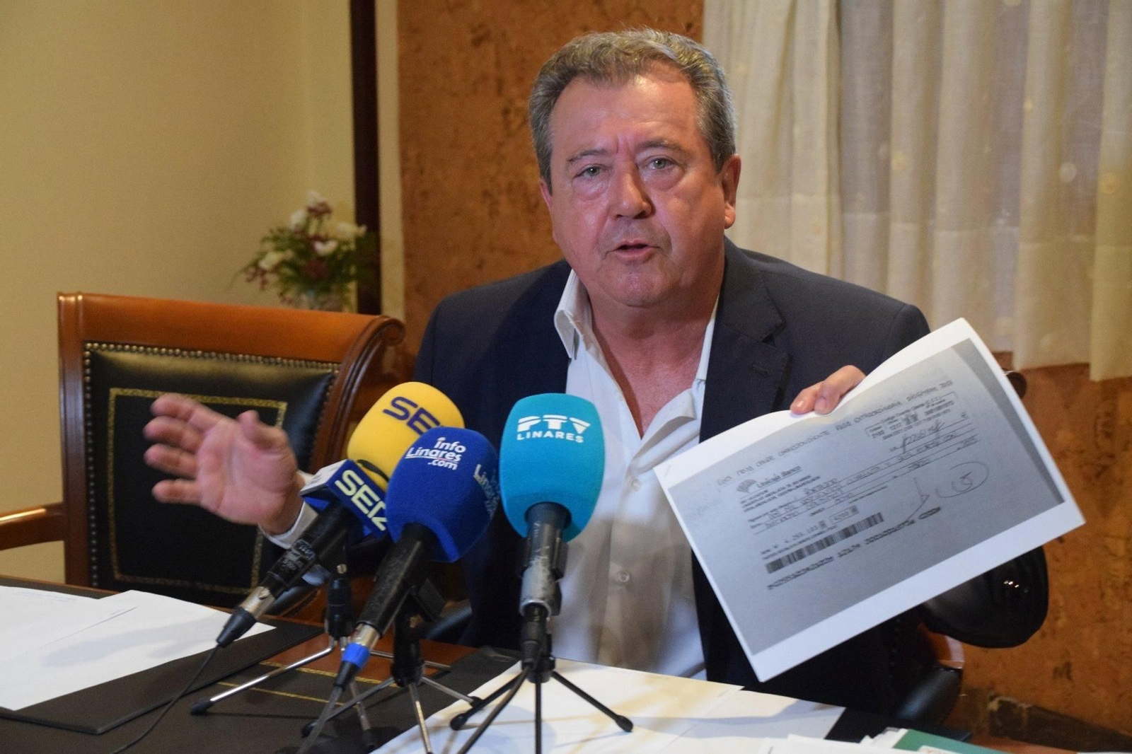 Juan Fernández durante la rueda de prensa ofecida el pasado 10 de julio.