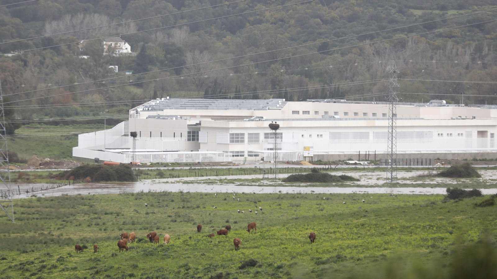 Carreteras cortadas por las lluvias en Algeciras y Los Barrios
