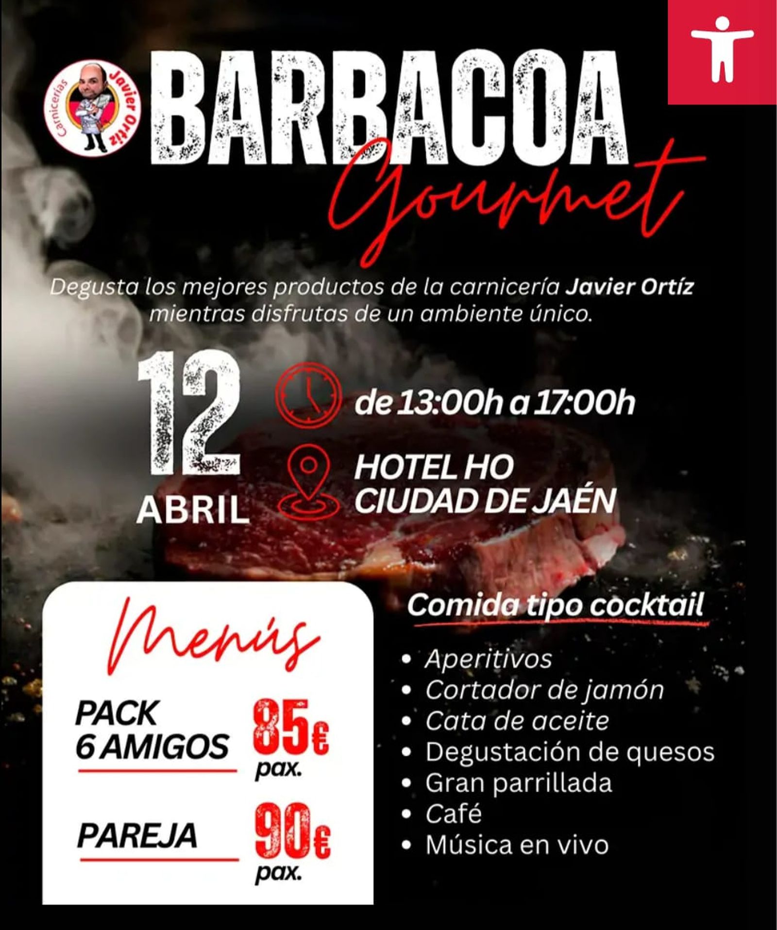 Hay ofertas en el precio de la barbacoa gourmet para parejas y grupos de seis amigos.
