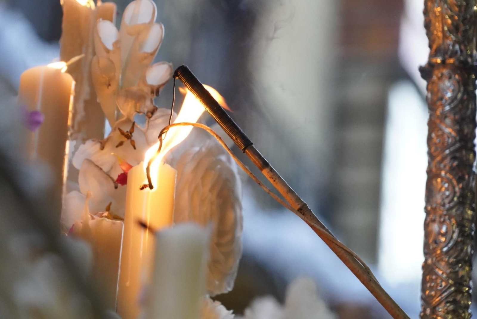 Imágenes de la procesión extraordinaria de la Virgen de la Esperanza por las calles de Huelva