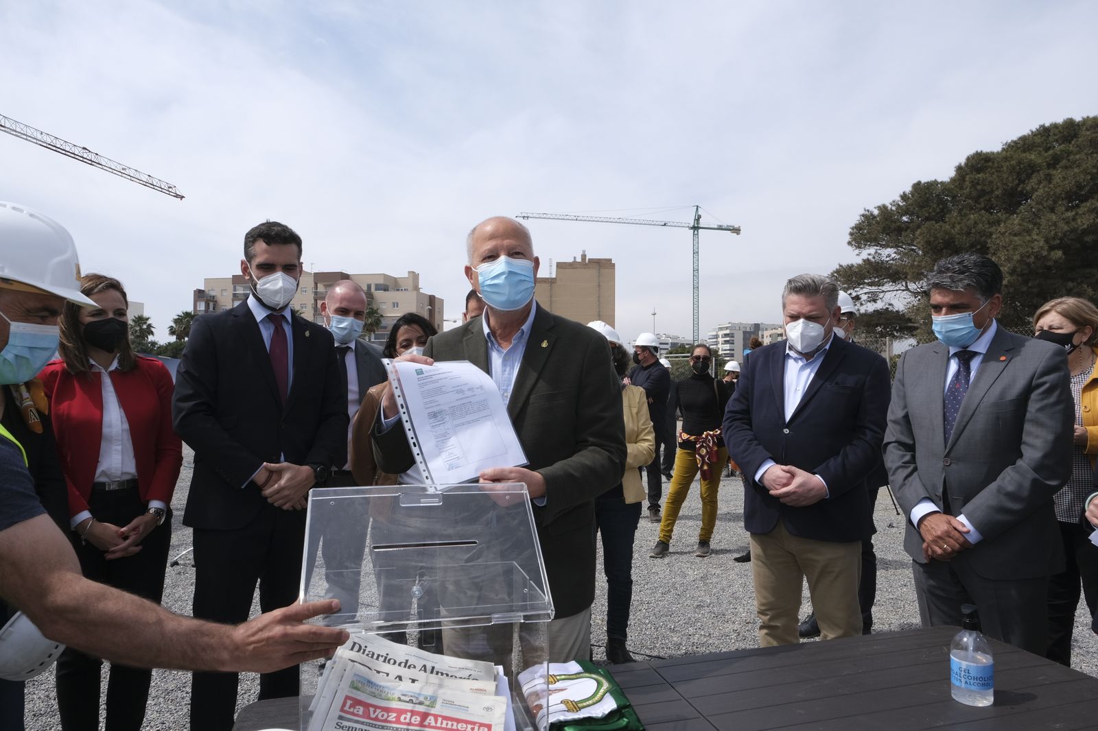 Fotogalería colocación primera piedra Conservatorio Profesional de Danza 'Kina Jiménez' de Almería