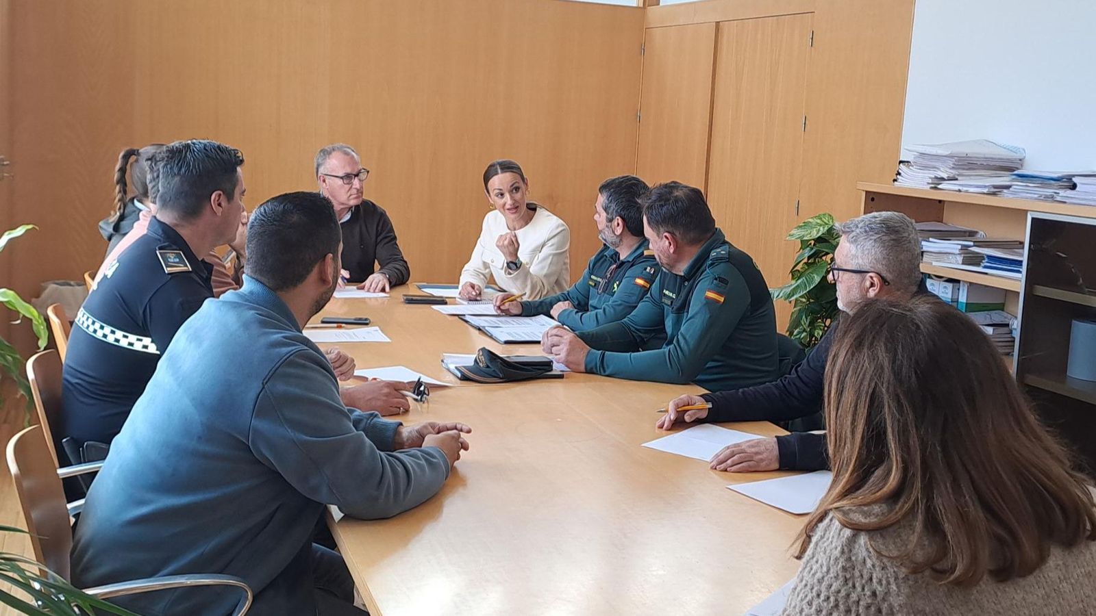 Momento de la reunión en Alhama.