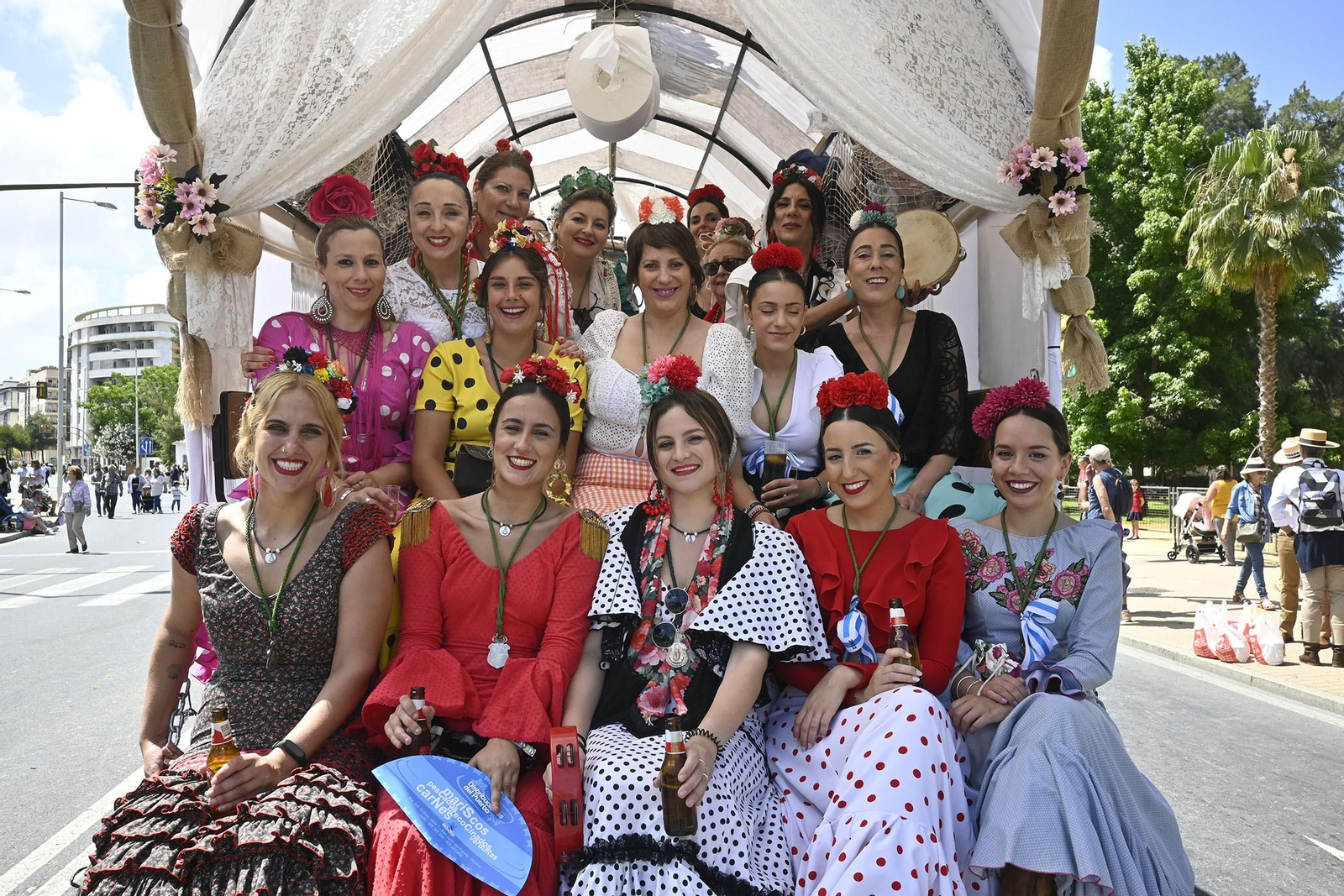 Todos los rocieros de la comitiva de la Hermandad de Huelva, en imágenes