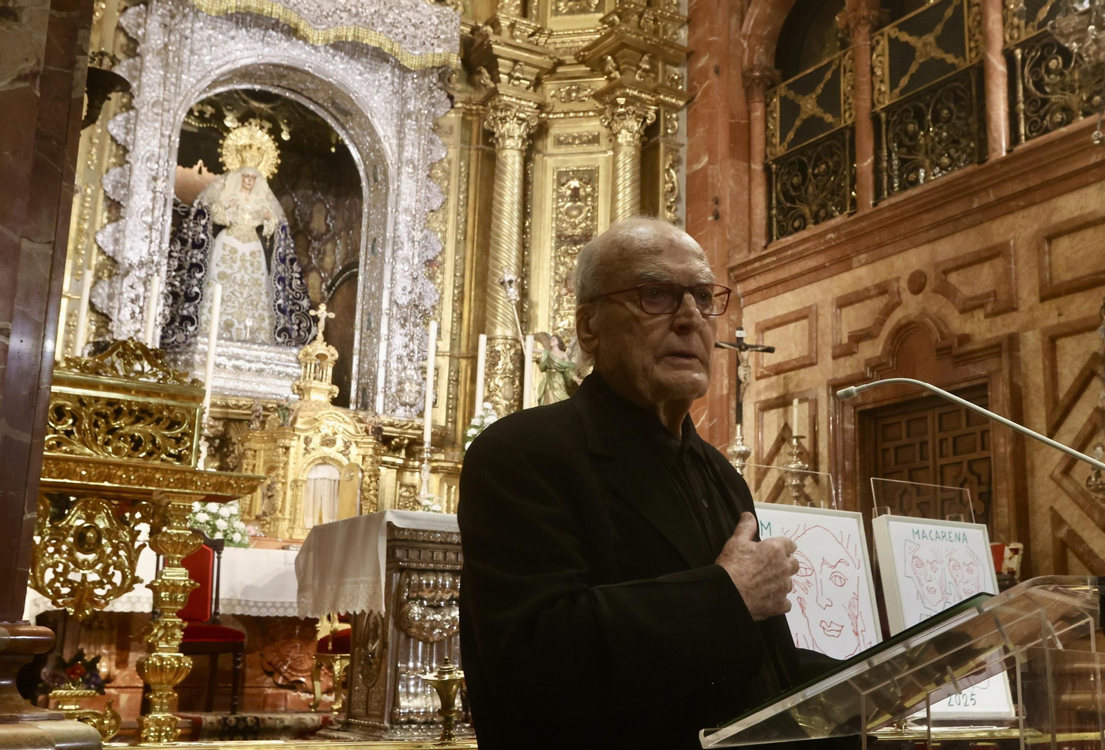 Presentación del cartel de la Macarena de Luis Gordillo