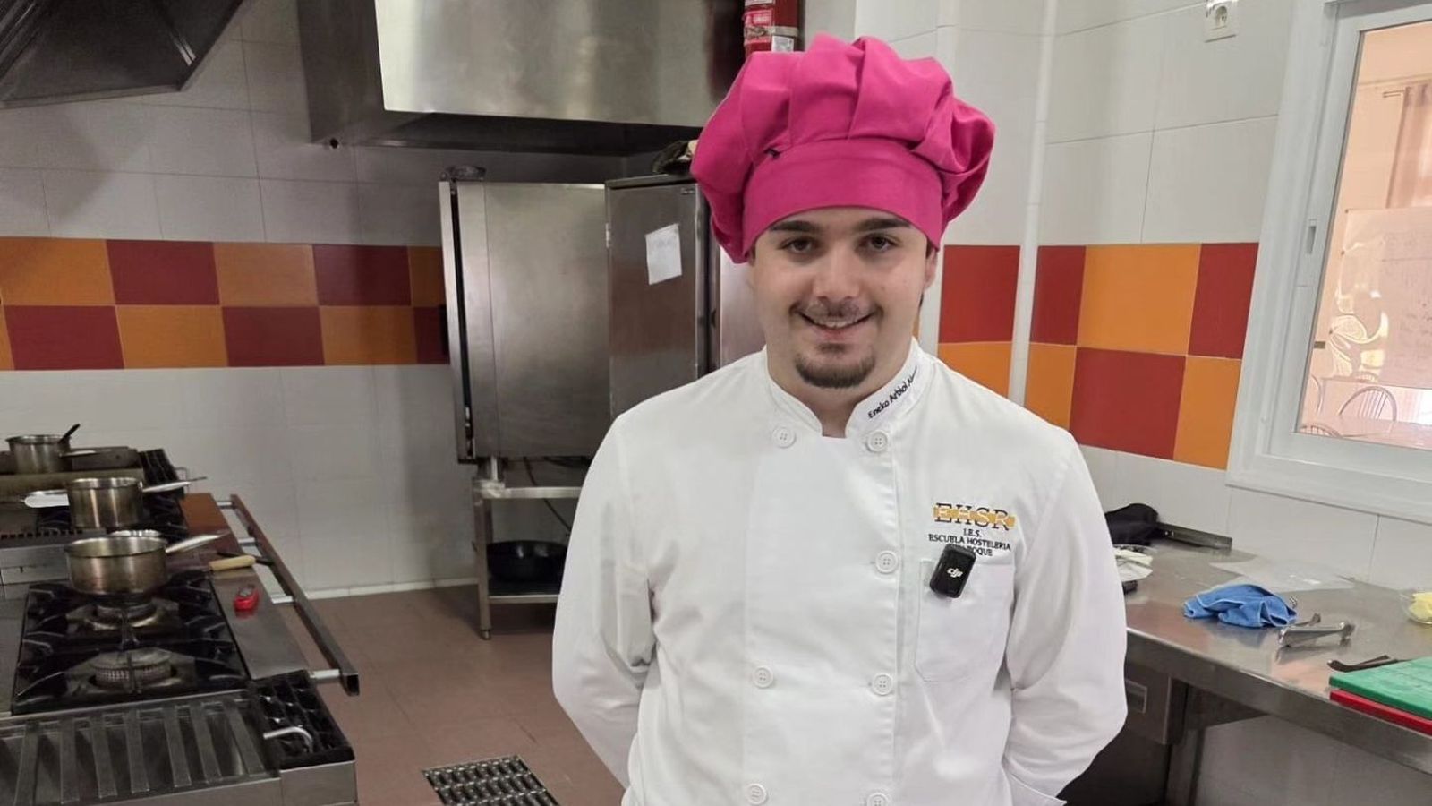 Eneko Arbiol, alumns el IES Escuela de Hostelería de San Roque