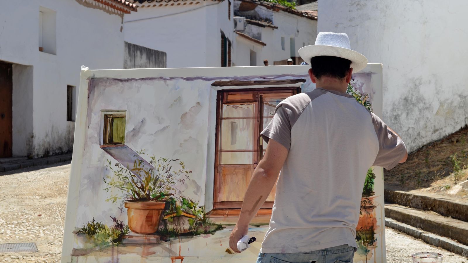 Pérez-Guerra fue el impulsor del prestigioso Certamen Nacional de Pintura al Aire Libre de Cortelazor