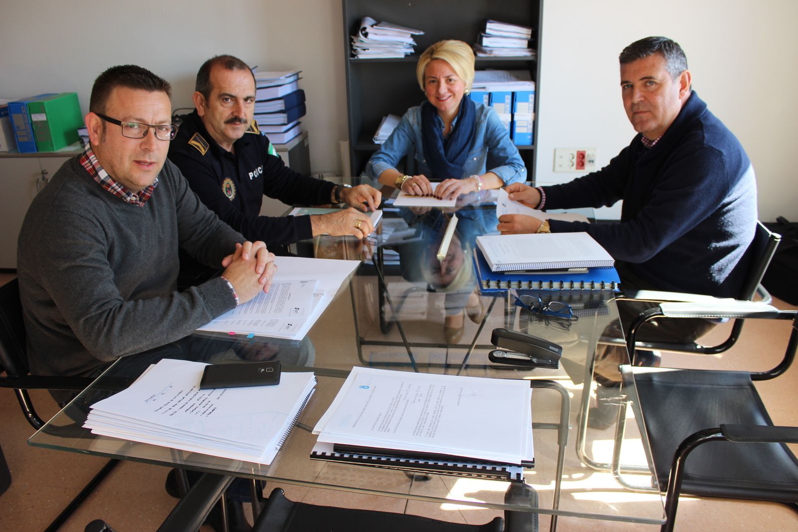 Miembros de la mesa de trabajo que ha elaborado la nueva ordenanza.