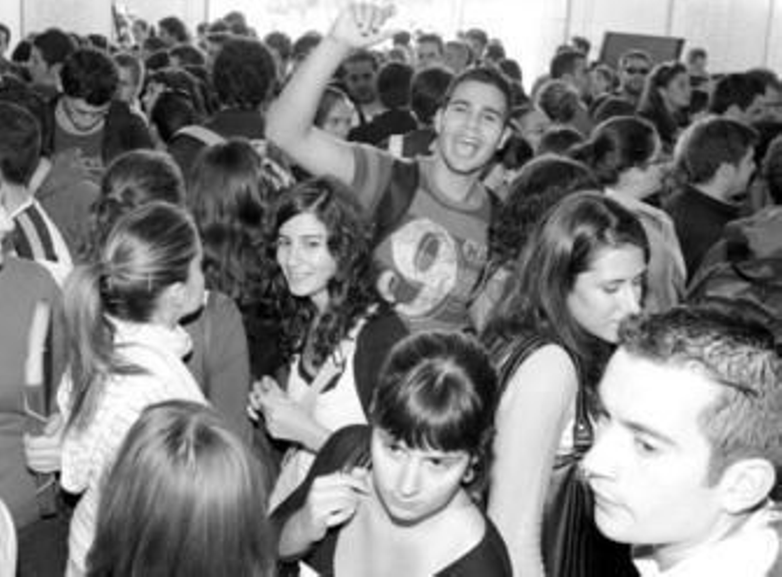 Alumnos en las Jornadas de Recepción al Estudiante de este curso.