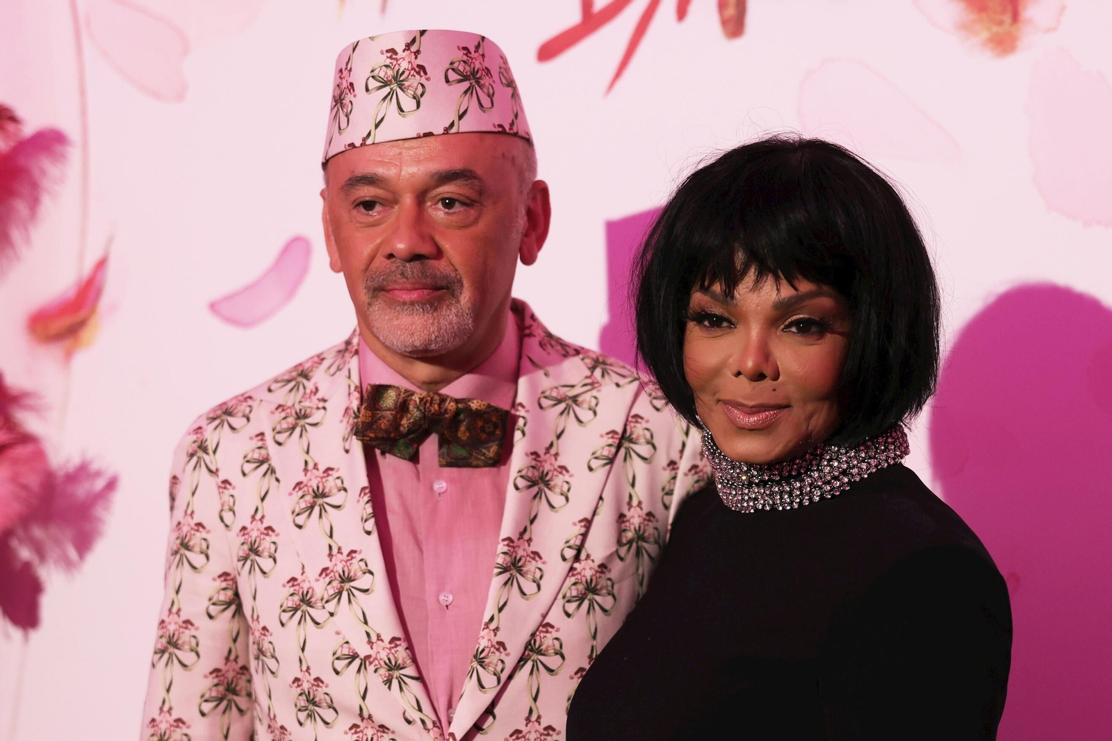Christian Louboutin, director de la gala, con Janet Jackson