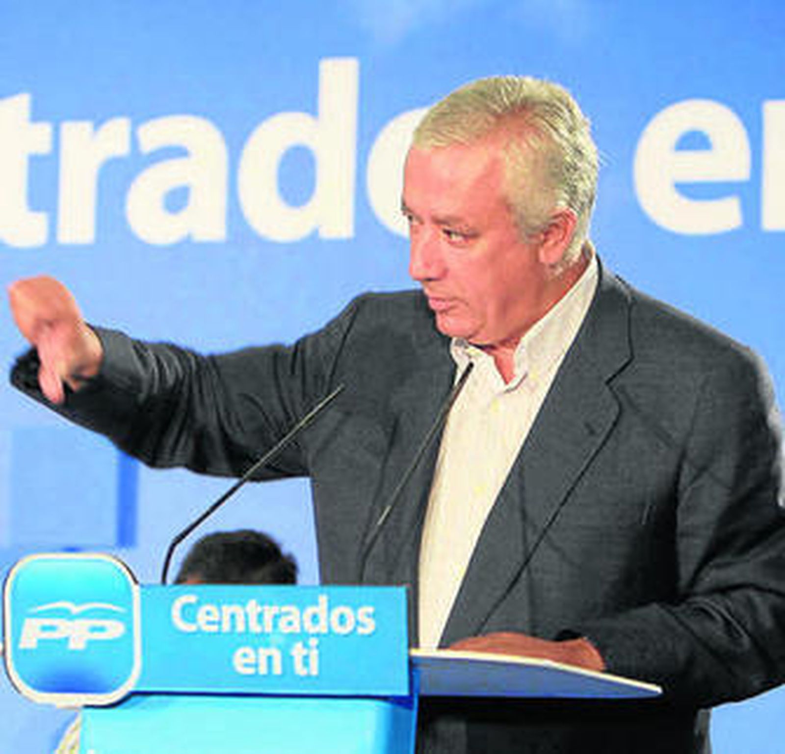 Javier Arenas, ayer.