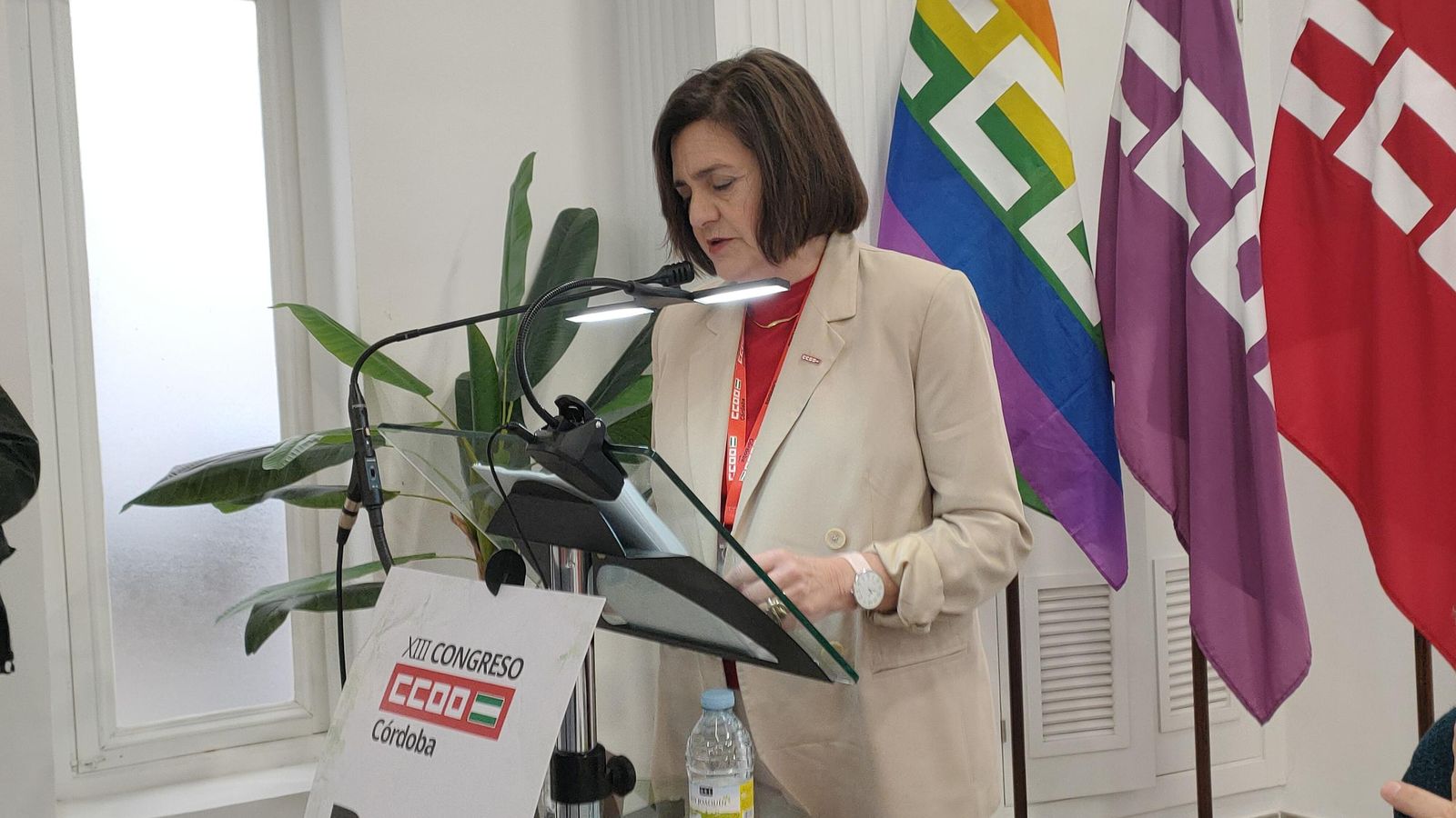 Marina Borrego, durante su intervención.