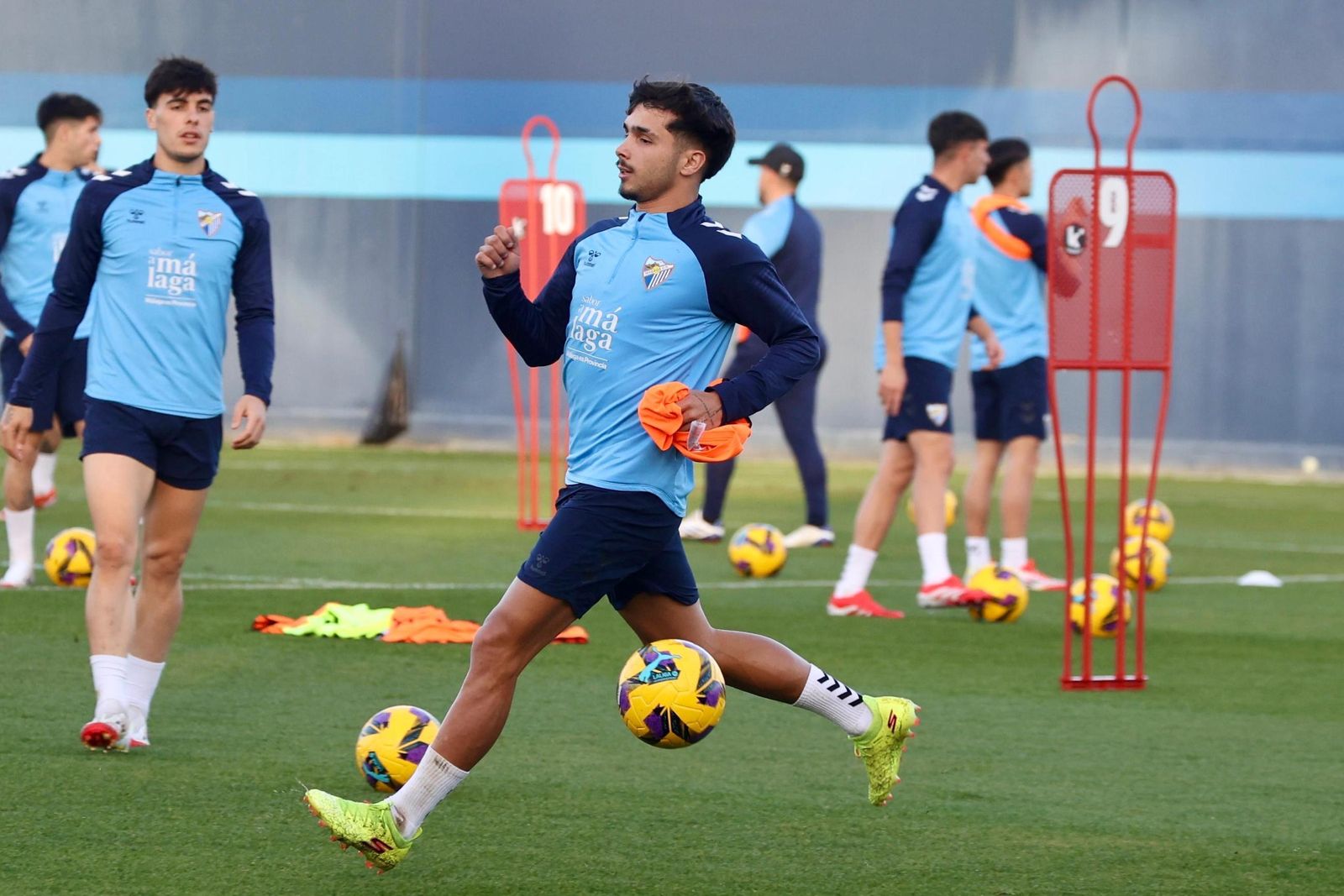 Kevin, novedad en el trabajo del Málaga CF