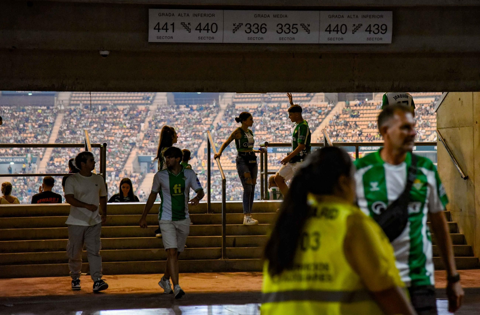 La afición del Betis en su primer partido en la Cartuja