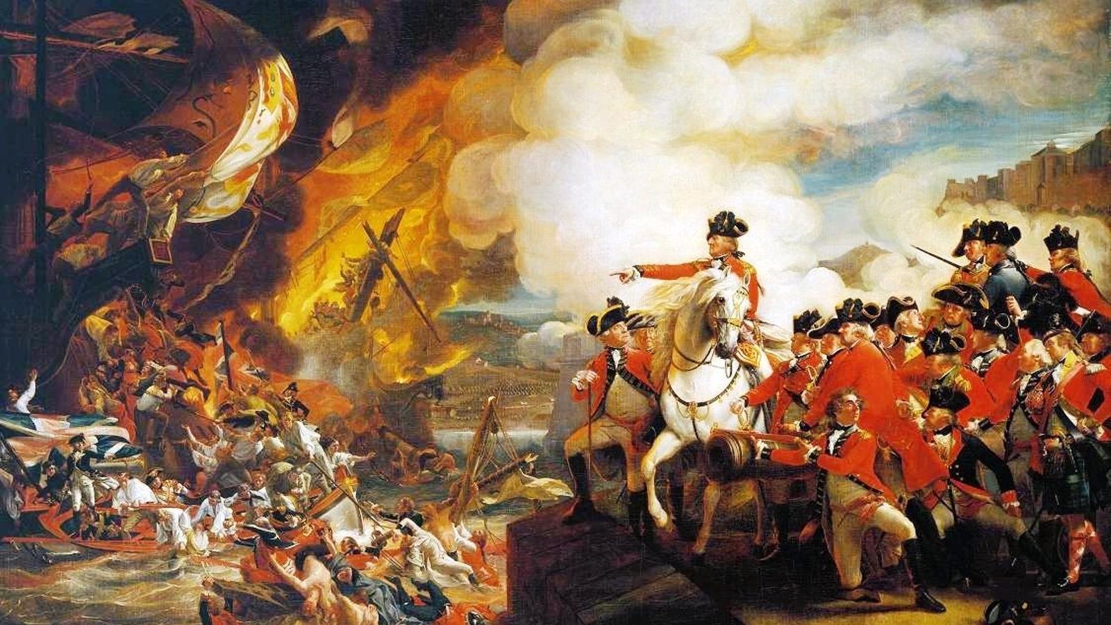 'The Siege and Relief of Gibraltar', 1728  (John Singleton Copley).