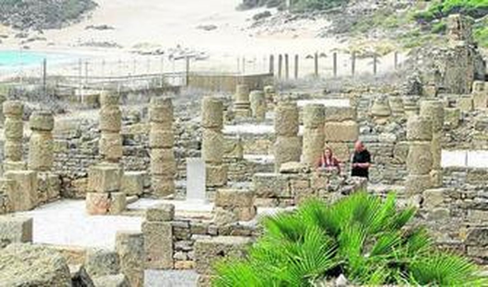 Imagen general del conjunto arqueológico Baelo Claudia, en Bolonia.