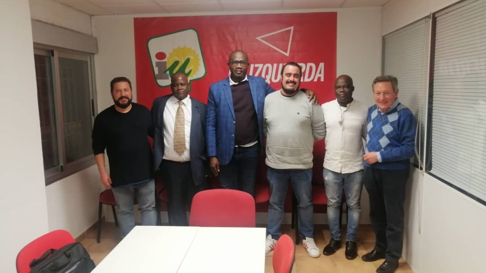 Encuentro de la ONG de Costa de Marfil con IU y PCE-Almería