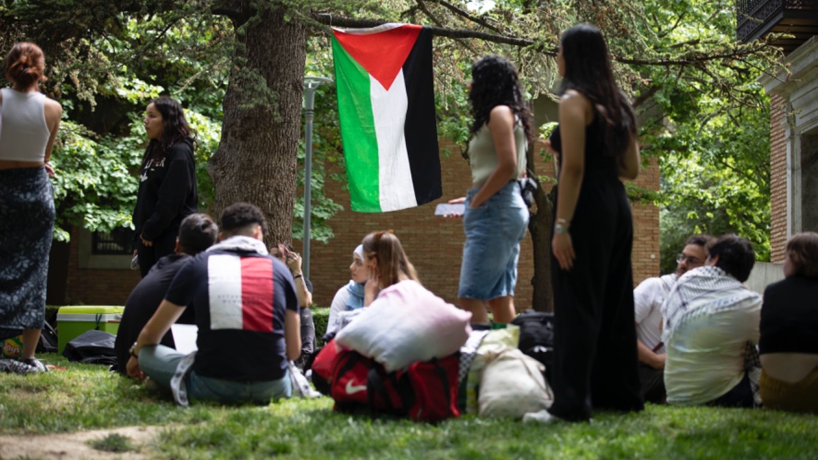 Acampada solidaria en favor de Palestina
