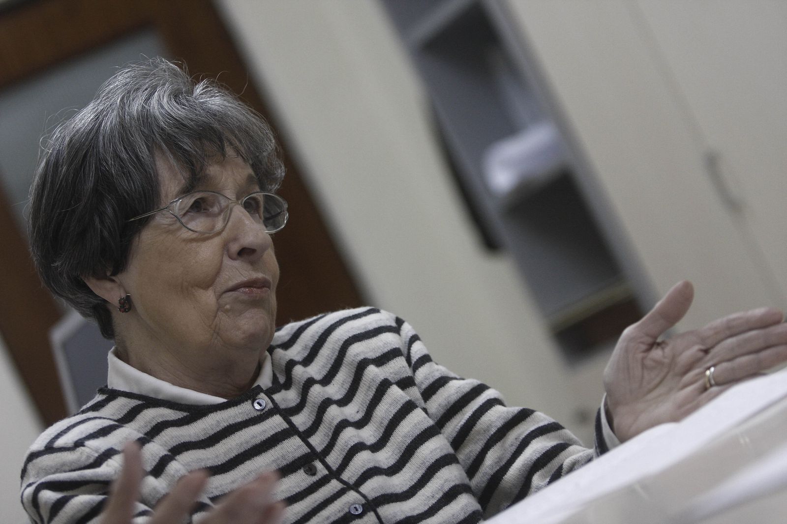 La catedrática de Griego, Esperanza Albarrán, en una entrevista para Diario de Sevilla.