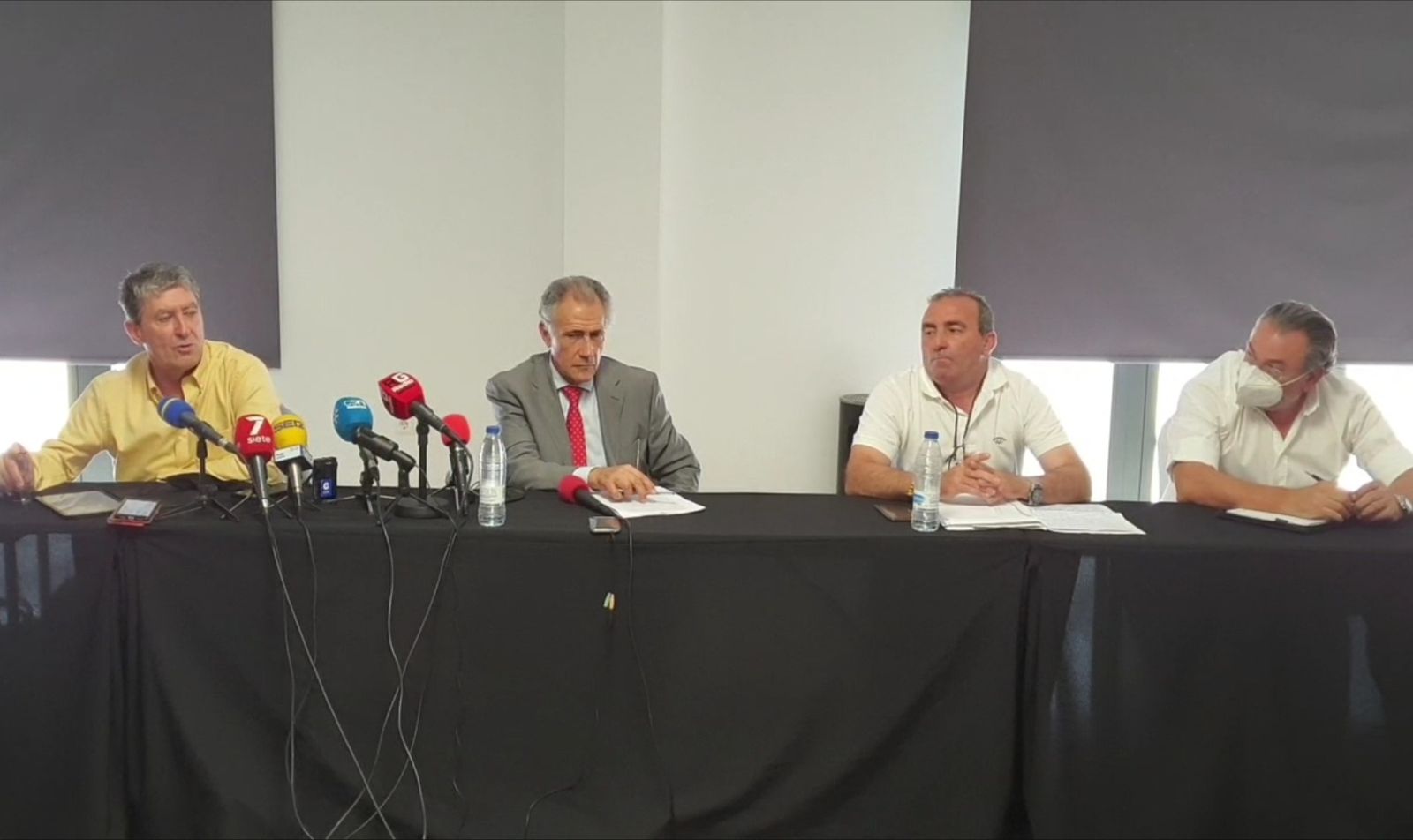 Juan Andrés López, Tomás Membrado, Ramón García y José Pablo Varela.