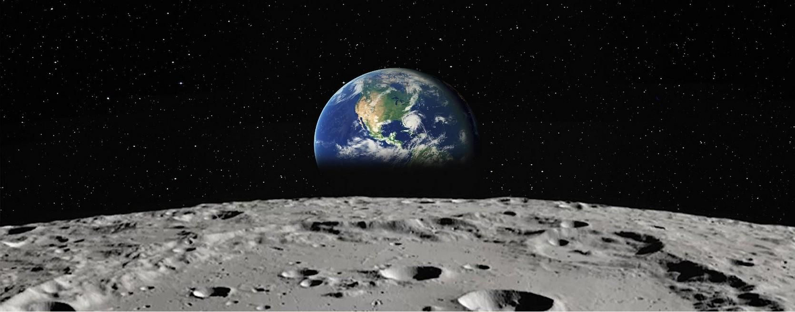 Imagen de la Tierra vista desde la Luna.