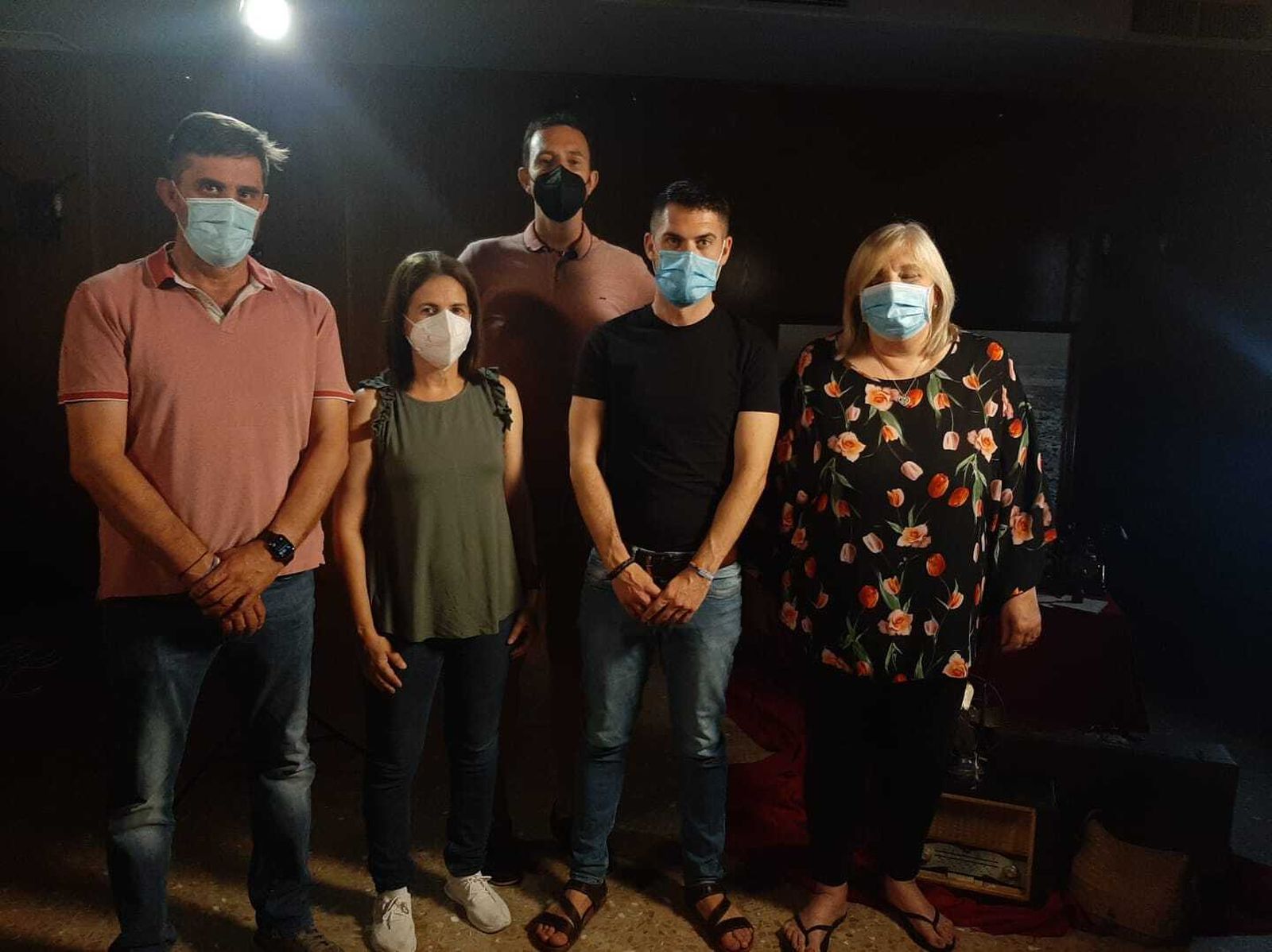 Participantes del rodaje del documental 'Nunca olvidaré' sobre memoria democrática.