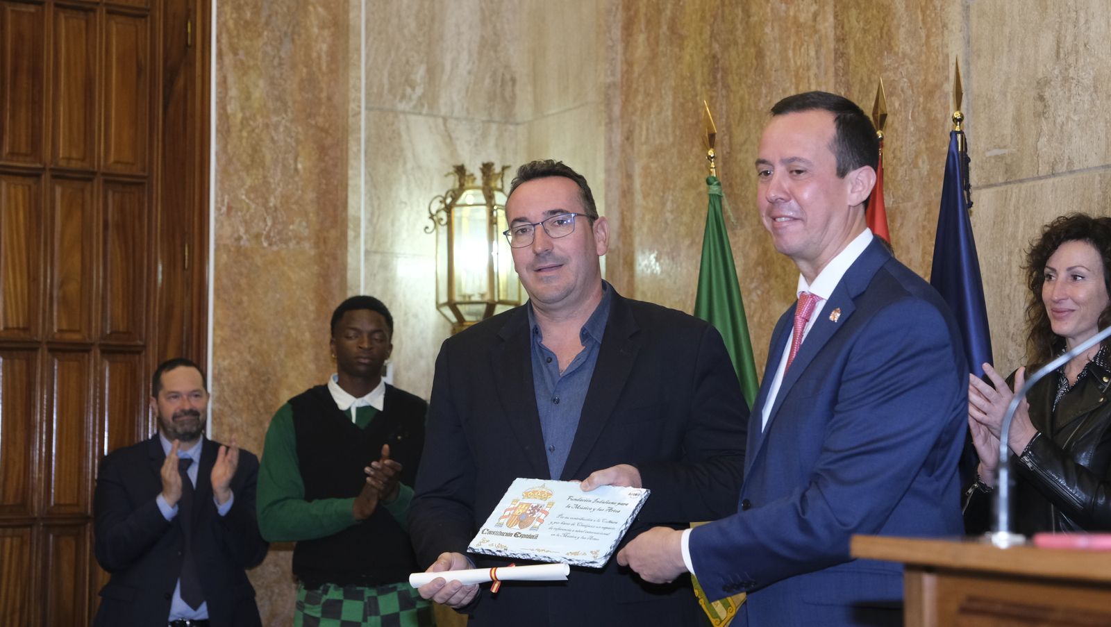 Imágenes del acto del Día de la Constitución en la Subdelegación del Gobierno de Almería