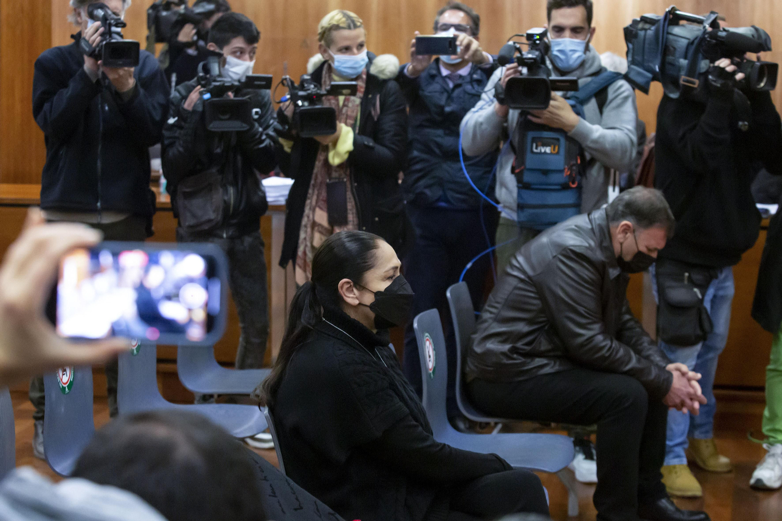 Isabel Pantoja el pasado mes de abril durante la celebración del juicio.