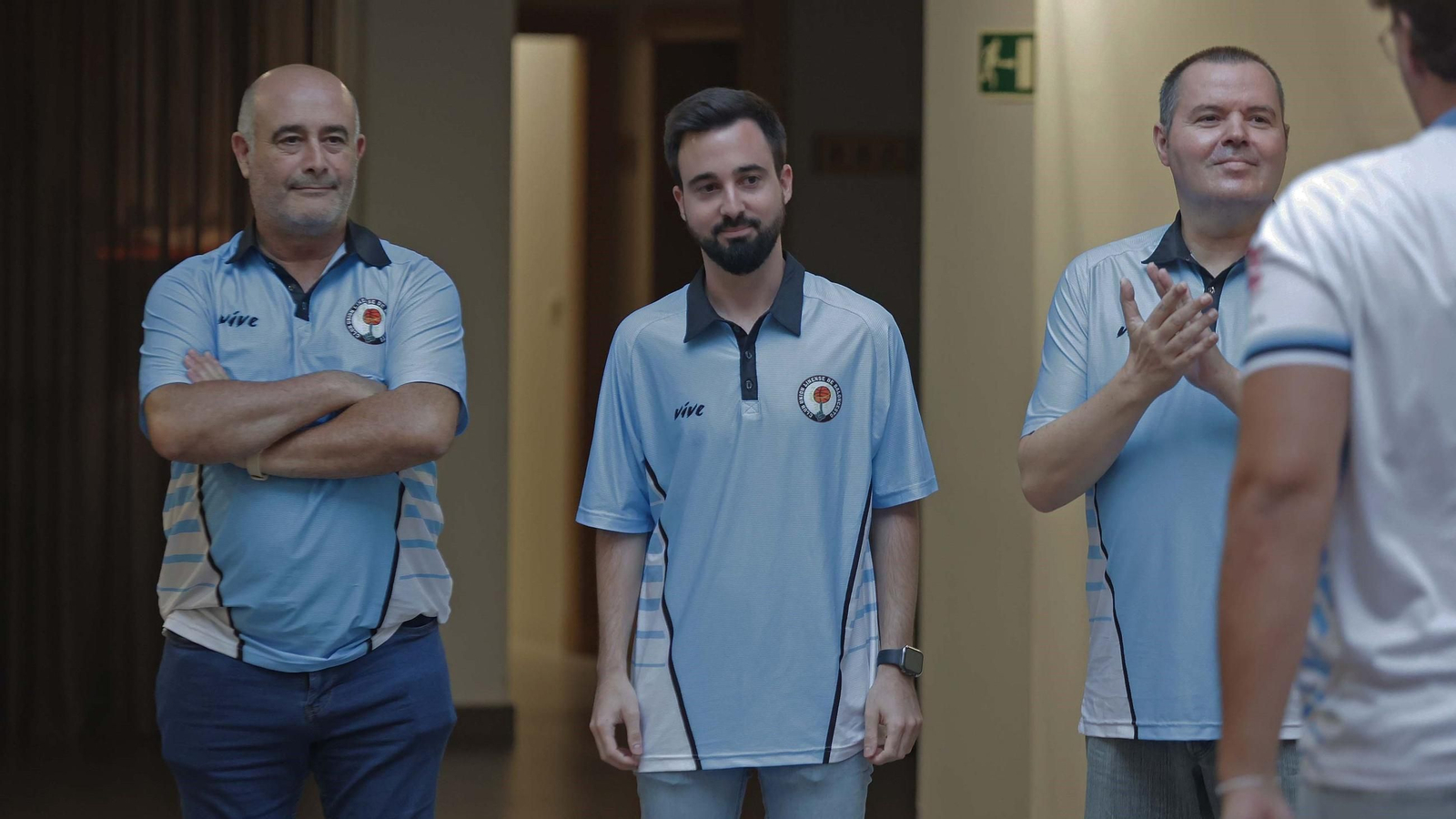 Juan Antonio Cabezas, Guillem Rueda y Vicente González, los integrantes del cuerpo técnico de la ULB