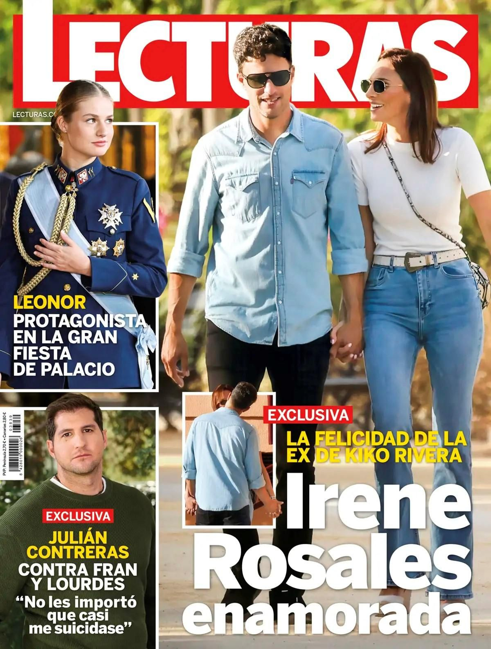 Irene Rosales y Guillermo en la portada de 'Lecturas'