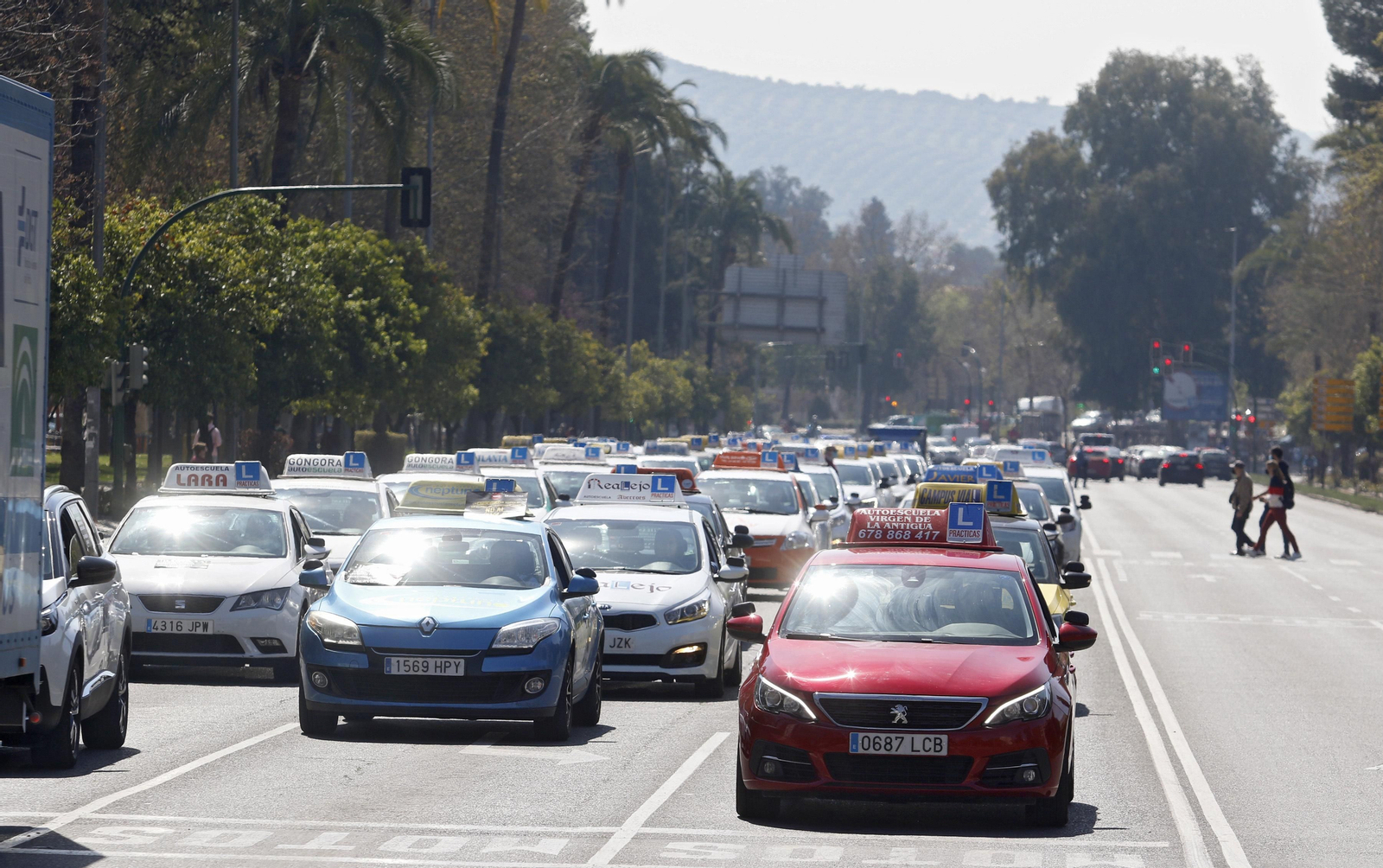 Así ha sido la protesta de las autoescuelas de Córdoba por la implantación del sistema CAPA Así ha sido la protesta de las autoescuelas de Córdoba por la implantación del sistema CAPA