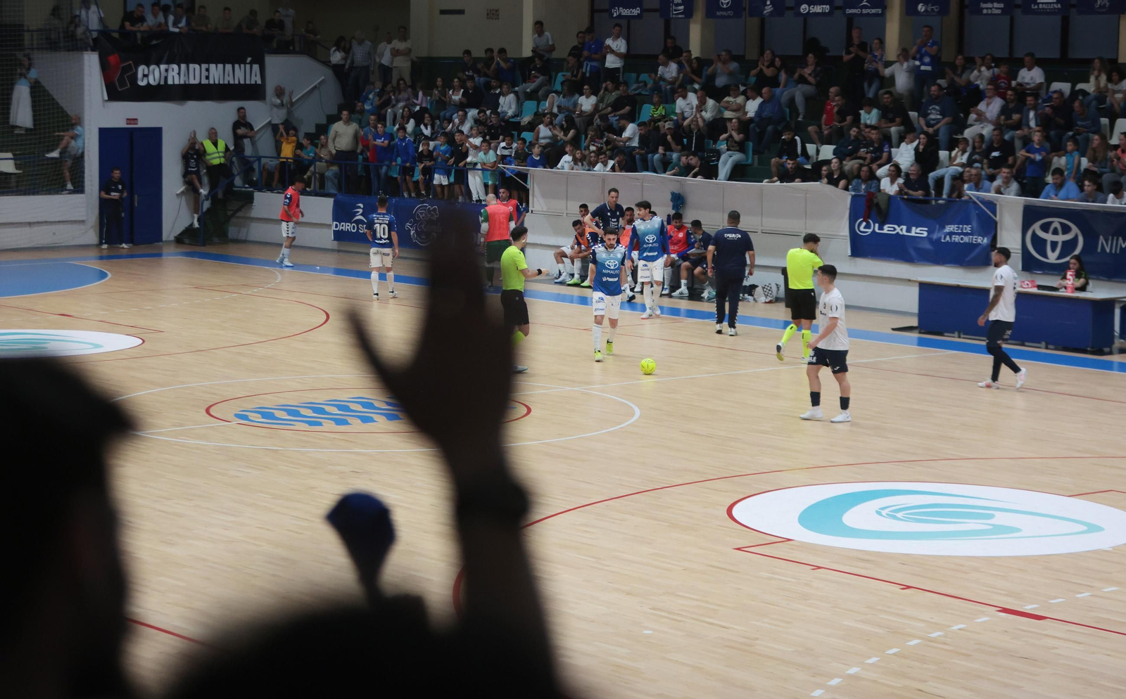 Imágenes del partido de Fútbol Sala entre el Xerez Toyota-Avanza Jaén en el polideportivo Ruiz-Mateos de Jerez