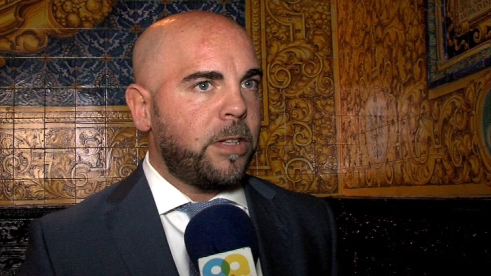 Gonzalo Fernández Jordá, en un acto en el Ayuntamiento de ALgeciras.