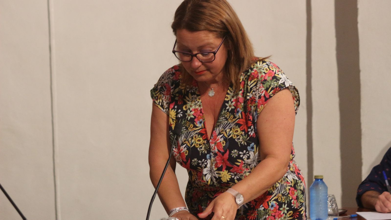 Eva Basadre durante la toma de posesión